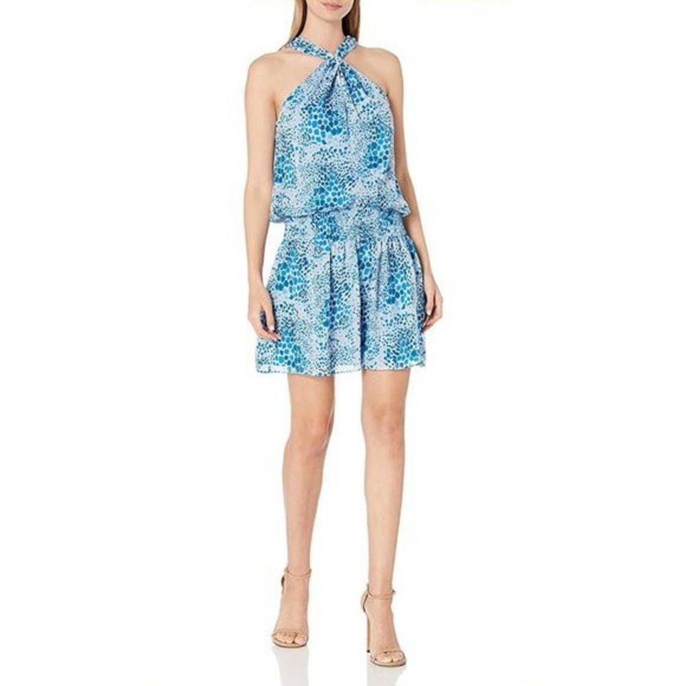 Ramy Brook Printed Ember High Neck Sleeveless Dress- medium- perfect condition!
